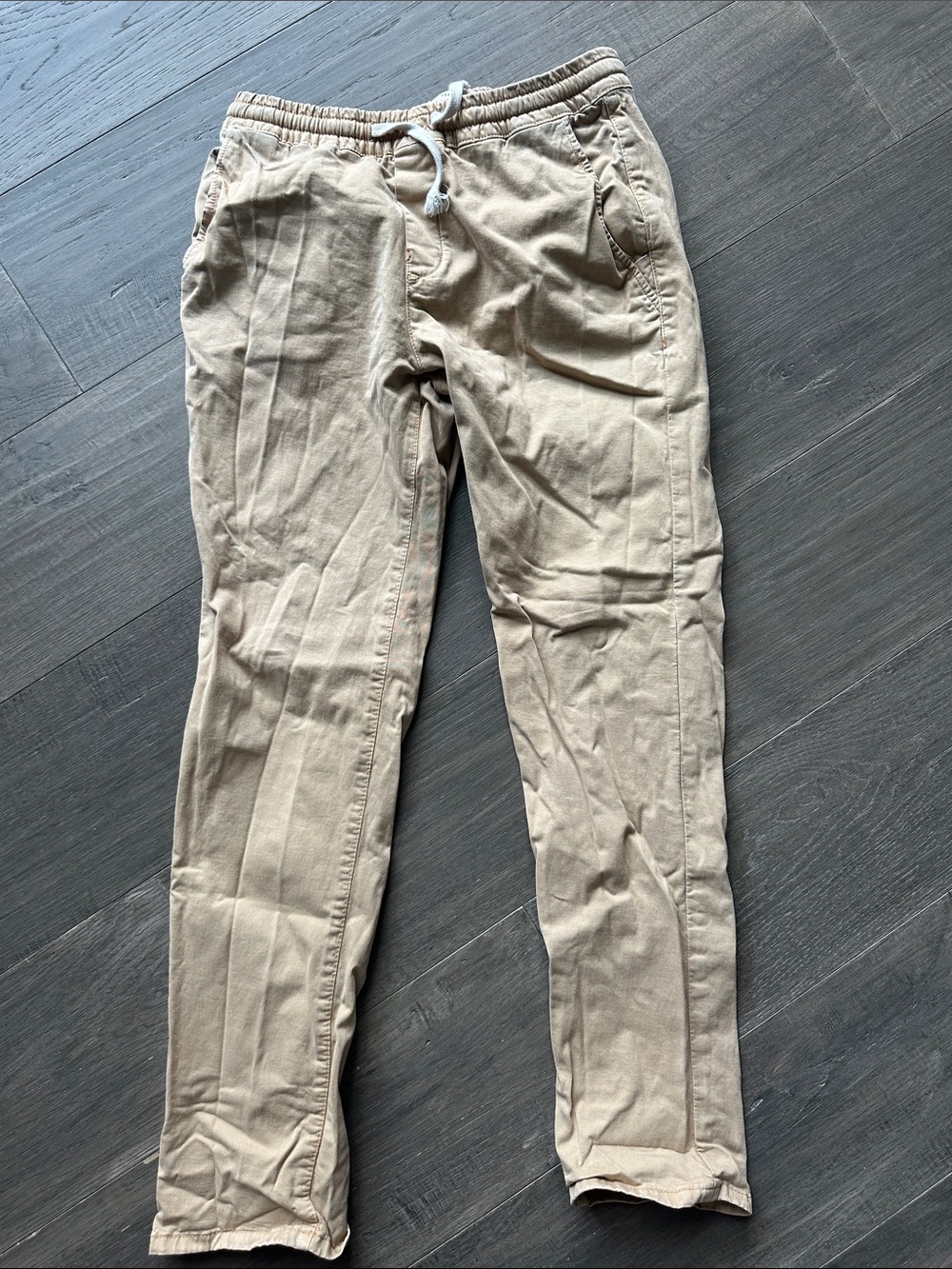 Marine Layer Men's Drawstring Chinos in Light Khaki